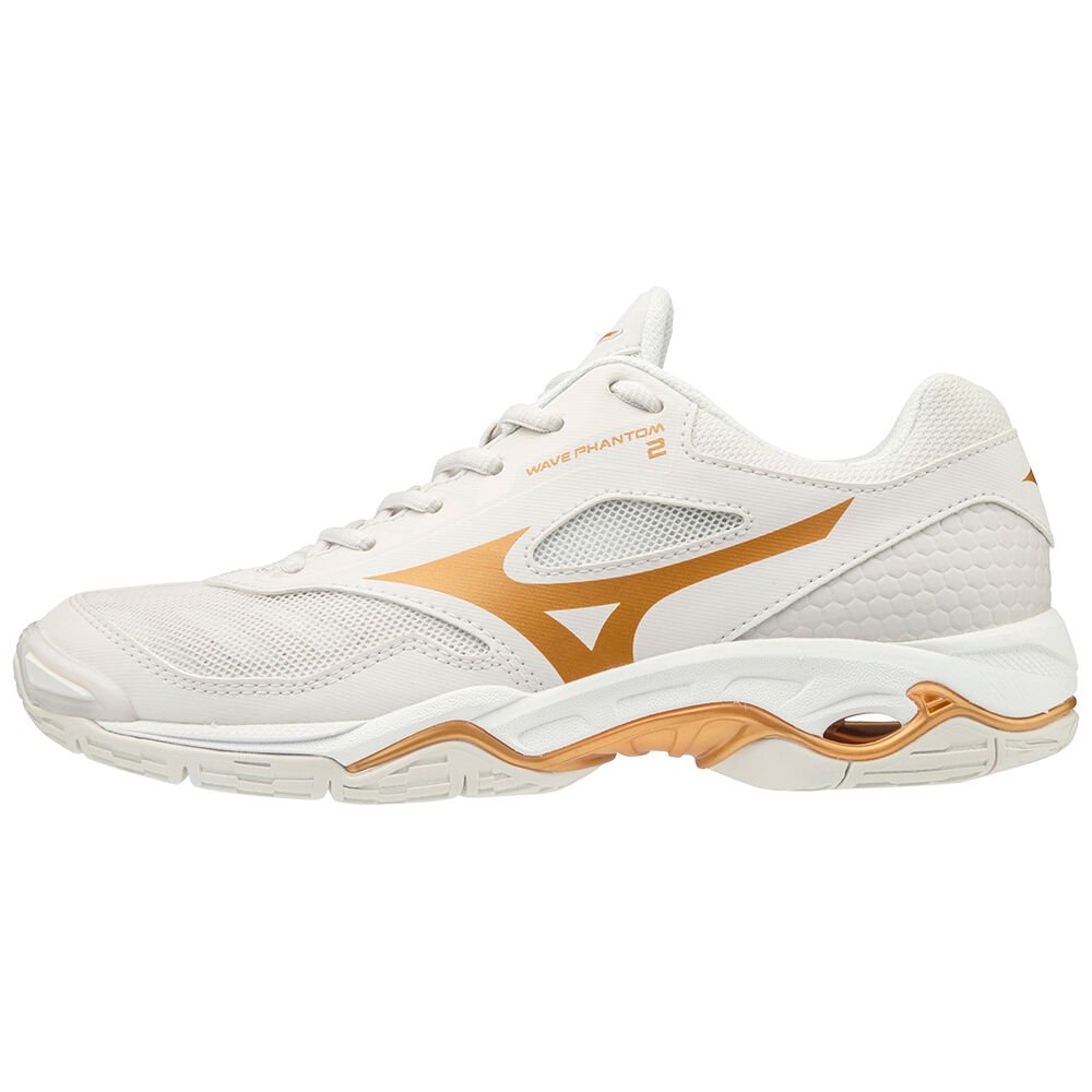 Mizuno Women's Handball Shoes White WAVE PHANTOM 2 Shoes - X1GB186052